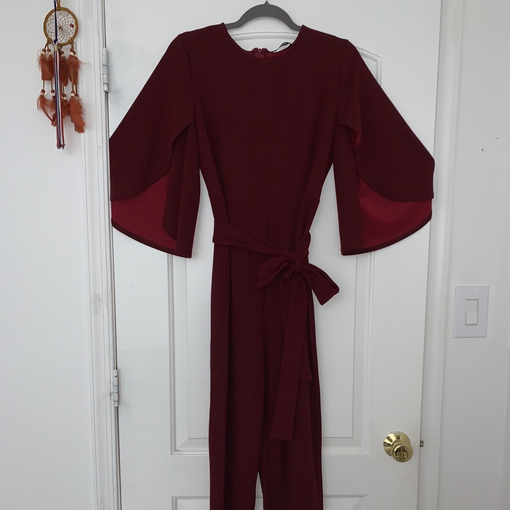 Burgundy Jumpsuit